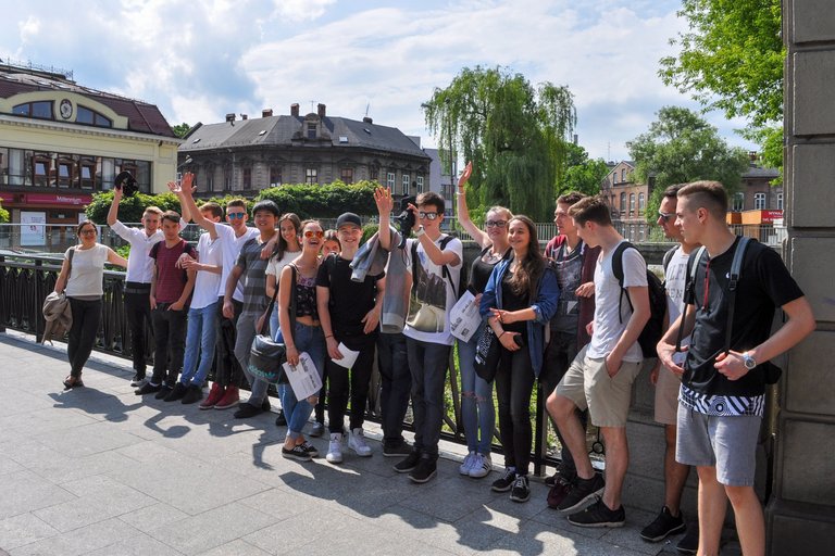 Group picture during the student exchange with Poland
